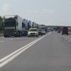 Transportatorii se revoltă din cauza închiderii Podului Giurgiu-Ruse și a DN7 Valea Oltului. „Creşte riscul de accidente”