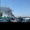 Un incendiu uriaș de vegetație a izbucnit pe Autostrada Soarelui. Traficul este oprit între Brănești - Fundulea