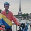 Atletul cugirean, Vasile Hârjoc a parcurs cu bicicleta 2.600 km, pentru a ajunge la deschidera JO de la Paris