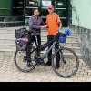 Cugireanul Vasile Hârjoc, care și-a propus în acest an să facă turul Europei pe bicicletă, a ajuns la Alba Iulia