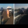 Autostrada A1, blocată pe sensul spre București din cauza unui accident