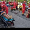 Cincisprezece răniți după ce o locomotivă rămasă fără frâne a lovit vagoanele cu care urma să se cupleze