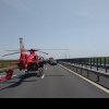 Accident grav pe autostradă, lângă Lugoj. A intervenit şi elicopterul SMURD