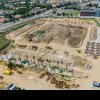 Fundațiile noului stadion construit de municipalitate sunt în etapa finală de execuție