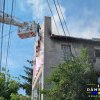 Un incendiu a izbucnit la acoperișul unei clădiri situate în municipiul Târgoviște
