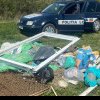 FOTO: Teiușean amendat după ce a aruncat gunoaie în zona podului rutier al Autostrăzii A10