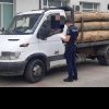 Polițiștii arădeni verifică transportatorii de material lemnos. Câte nereguli au fost constatate