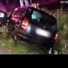 Accident la Bunești, un șofer s-a izbit cu mașina de un stâlp, a ajuns la spital