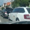 Tamponare cu trei mașini în Gherla – VIDEO