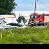 Târgoviște: A ajuns cu mașina în șanț! O persoană rănită a ajuns la spital