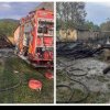 INCENDIU devastator provocat de trăsnet, într-un sat din Cluj. Mai multe animale au murit / Pompierii au luptat ore în șir cu focul