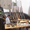 Arme si munitii detinute ilegal, descoperite in urma perchezitiilor, in municipiul Tulcea! (FOTO)