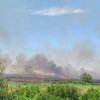 Incendiu de vegetatie uscata in zona canalului Musura, judetul Tulcea