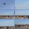 Știri Constanta: Mingi aruncate de elicoptere pentru suporterii Nationalei, inaintea meciului cu Olanda (FOTO