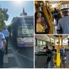 FOTO. Polițiștii locali și cei de la STPT au avut o „amplă acțiune” în tramvaiele și autobuzele din Timișoara