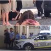 VIDEO. Polițist local lovit cu mașina în zona Unirii de un șofer care a parcat pe locurile destinate persoanelor cu dizabilități