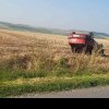 Accident cu pagube materiale între localitățile Lunca Târnavei și Sâncel: Un bărbat aflat sub influența alcoolului s-a răsturnat cu mașina în afara părții carosabile