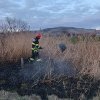 INCENDIU de vegetație uscată la Stremț: Intervin pompierii din Aiud