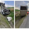 Accident Cluj- Un camion s-a răsturnat în localitatea Izvoru Crișului. Un bărbat a fost rănit- FOTO