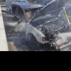 Cluj: O mașină a ars ca o torță pe o stradă din Turda. De la ce a pornit focul
