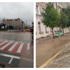 Străzi inundate în centrul Clujului! Trafic îngreunat după ce s-a spart o țeavă: „Viitorul sector navigabil” - VIDEO