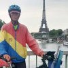 Un sportiv de 70 de ani din Ardeal a parcurs cu bicicleta 2.600 de km pentru a ajunge la deschidera JO de la Paris